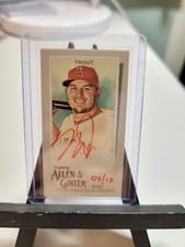 2020 Topps Allen & Ginter Mini Autographs Mike Trout Red Ink #MA-MT card