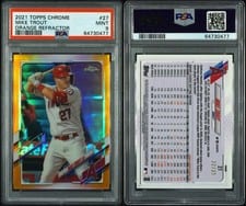 2021 Topps Chrome Mike Trout #27 card