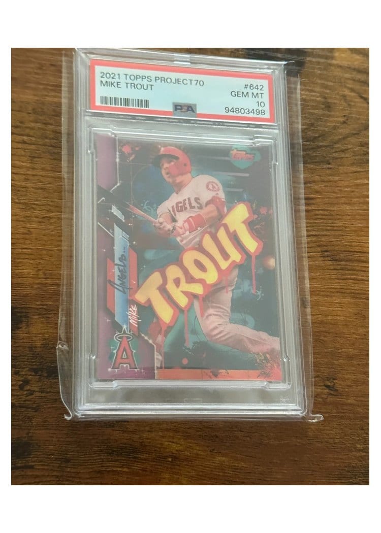 2021 Topps Project70 Base Set Mike Trout #642 card