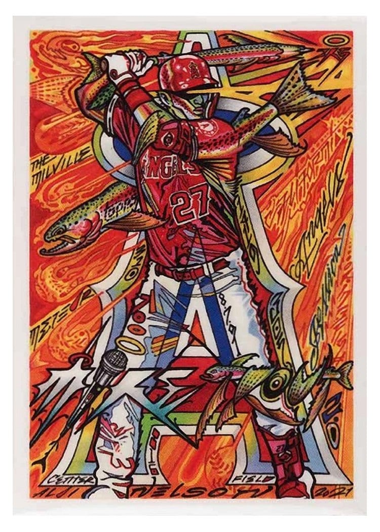 2021 Topps Project70 Base Set Mike Trout #654 card