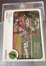 2022 Topps Heritage Mike Trout #100 card