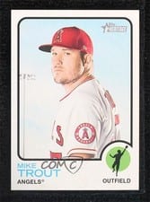 2022 Topps Heritage Mike Trout #100 card
