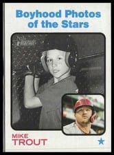 2022 Topps Heritage Mike Trout #341 card