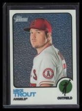 2022 Topps Heritage Chrome Mike Trout #100 card