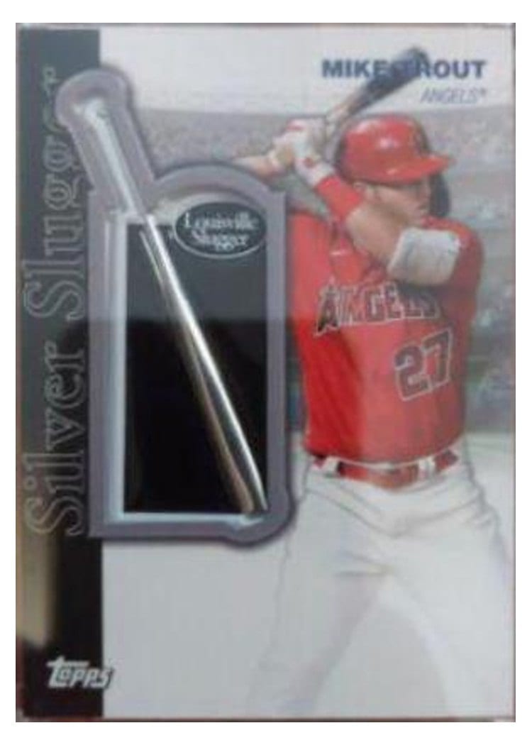 2022 Topps Silver Slugger Award Patch Autographs Mike Trout #SSA-MT card