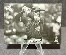 2024 Topps Black & White Base Set Mike Trout #16 card