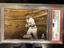 2024 Topps Black & White Golden Hour Mike Trout #GH-05 card