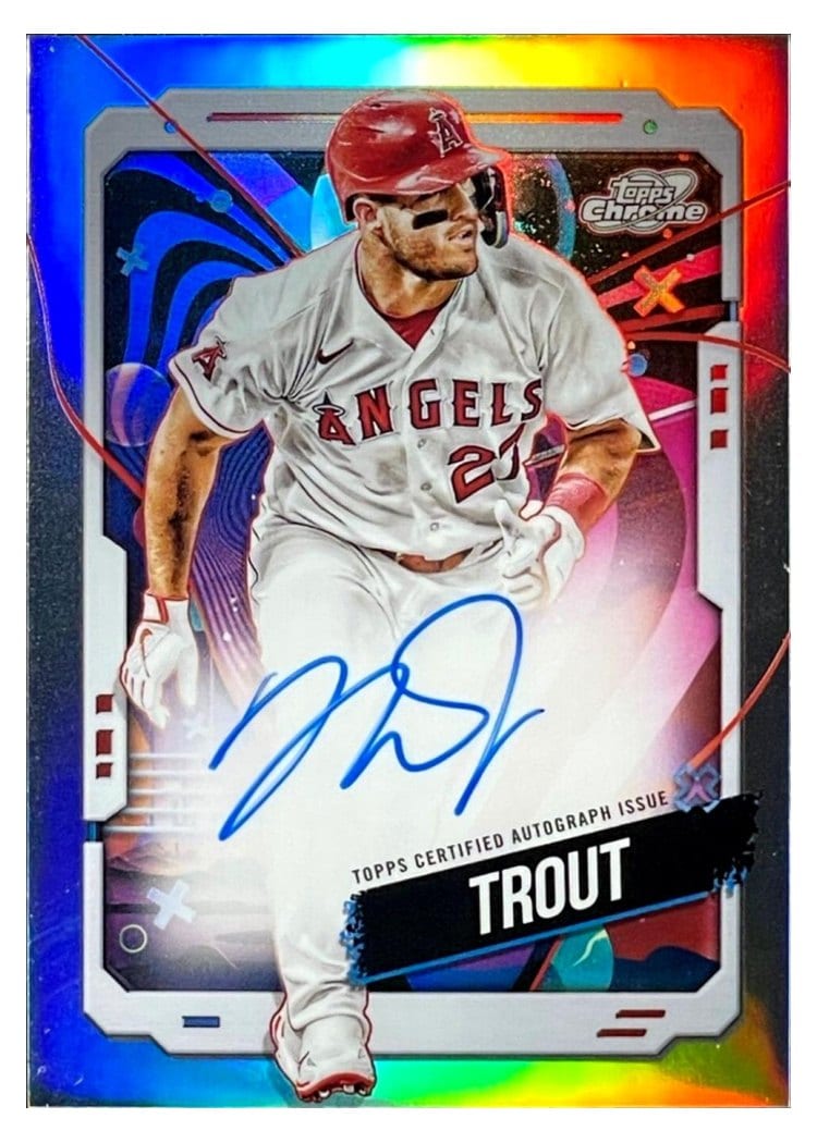 2024 Topps Cosmic Chrome Autographs Mike Trout #CCA-MT card