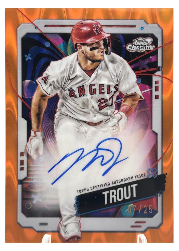 2024 Topps Cosmic Chrome Autographs Mike Trout #CCA-MT card