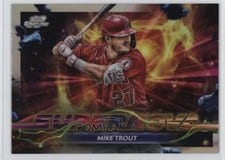 2024 Topps Cosmic Chrome Supernova Mike Trout #SPN-23 card