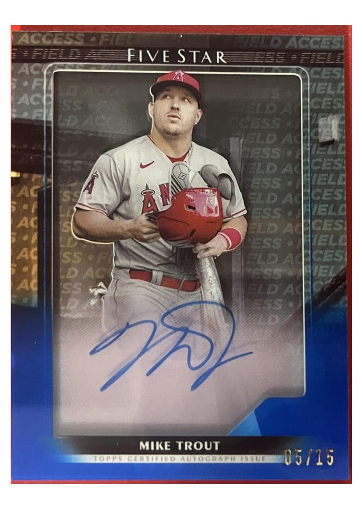 2024 Topps Five Star Field Access Mike Trout #FA-MT card