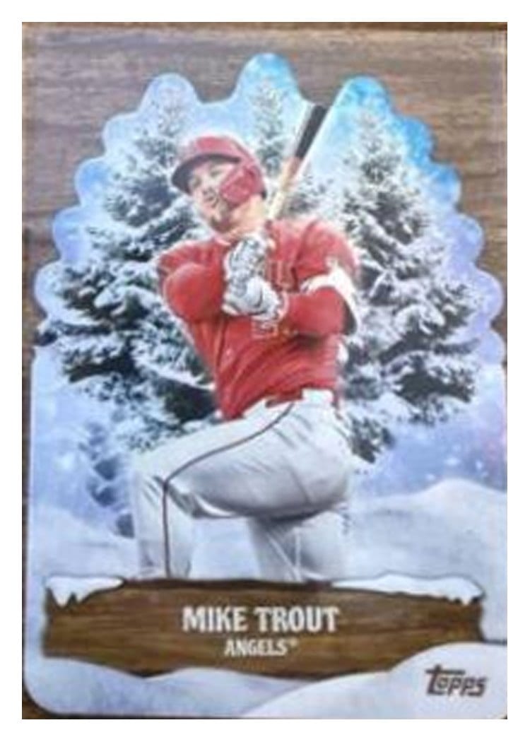 2024 Topps Holiday Evergreen Die Cuts Mike Trout #EG-1 card