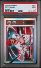 2025 Bowman Anime Mike Trout #BA-1 card