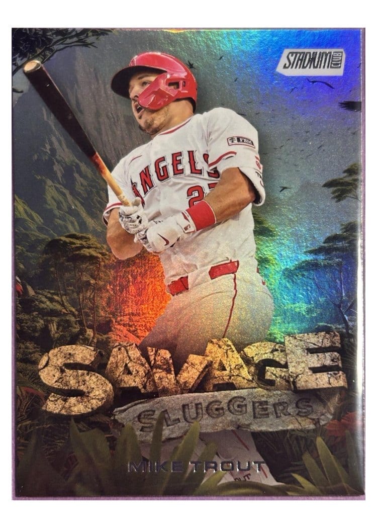 2025 Stadium Club Savage Sluggers Mike Trout #SS-13 card