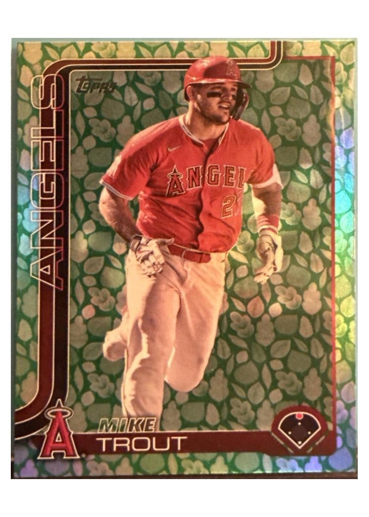 2025 Topps Mike Trout Green Rainbow #200 card