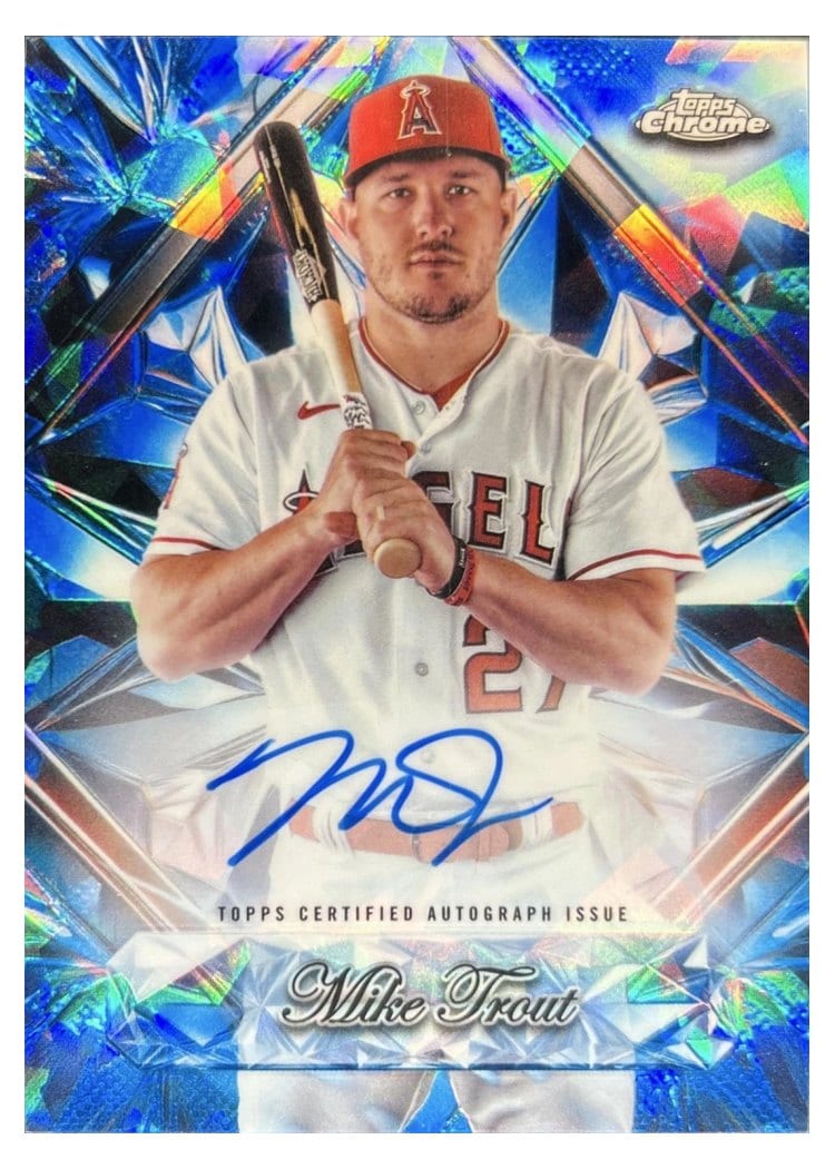 2025 Topps Chrome Sapphire Sapphire Selections Autographs Mike Trout #SSA-MT card