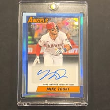 2025 Topps Chrome Update 1990 Topps Chrome Autographs Mike Trout #90CUA-MT card