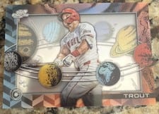 2025 Topps Cosmic Chrome Planetarium Mike Trout #P-13