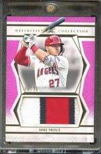 2025 Topps Definitive Collection Jumbo Relic Collection Mike Trout #DJRC-MT