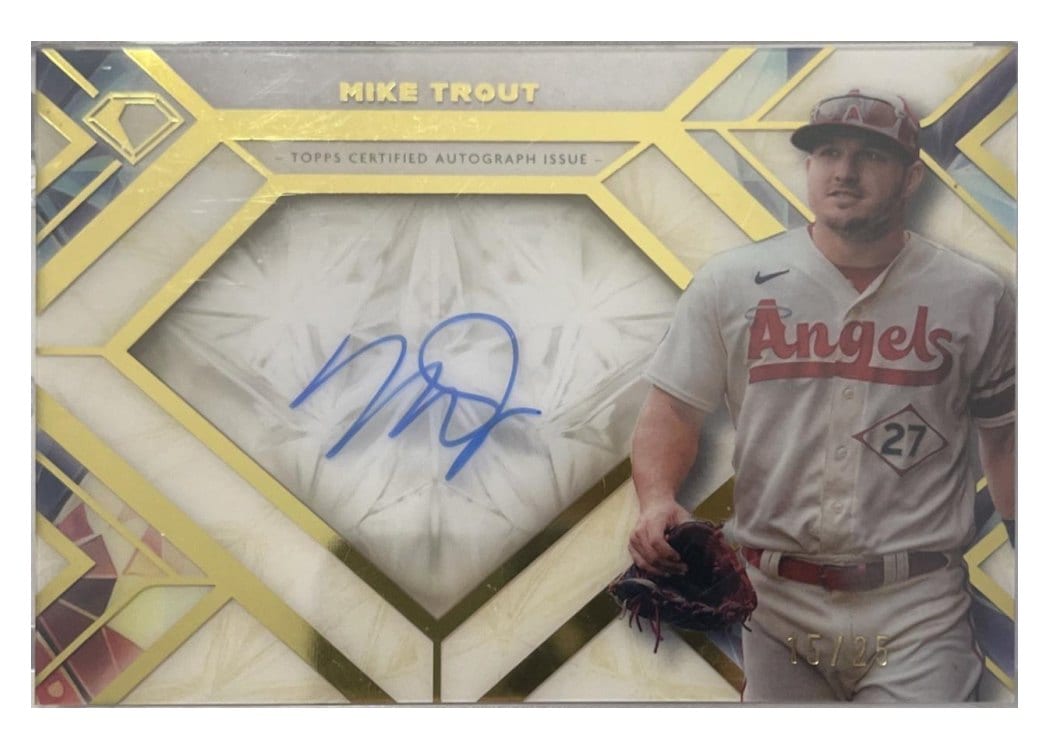 2025 Topps Diamond Icons Icons of the Diamond Autographs Mike Trout #ITDA-MT card
