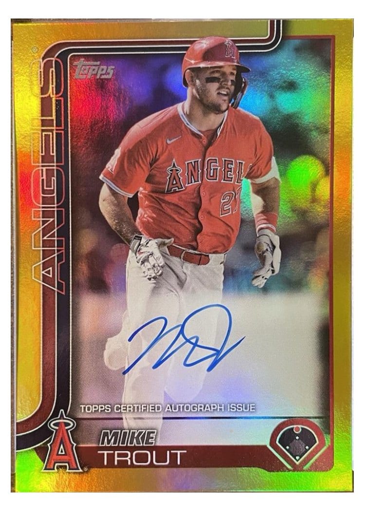 2025 Topps Real One Autographs Mike Trout #200 card