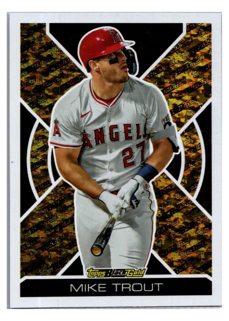 2025 Topps Update Topps Black Gold Mike Trout #BG-1 card