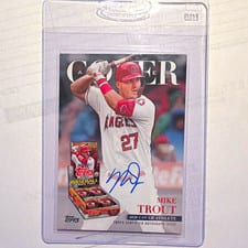 2026 Topps Cover Athletes Autographs Mike Trout #COVR-MT