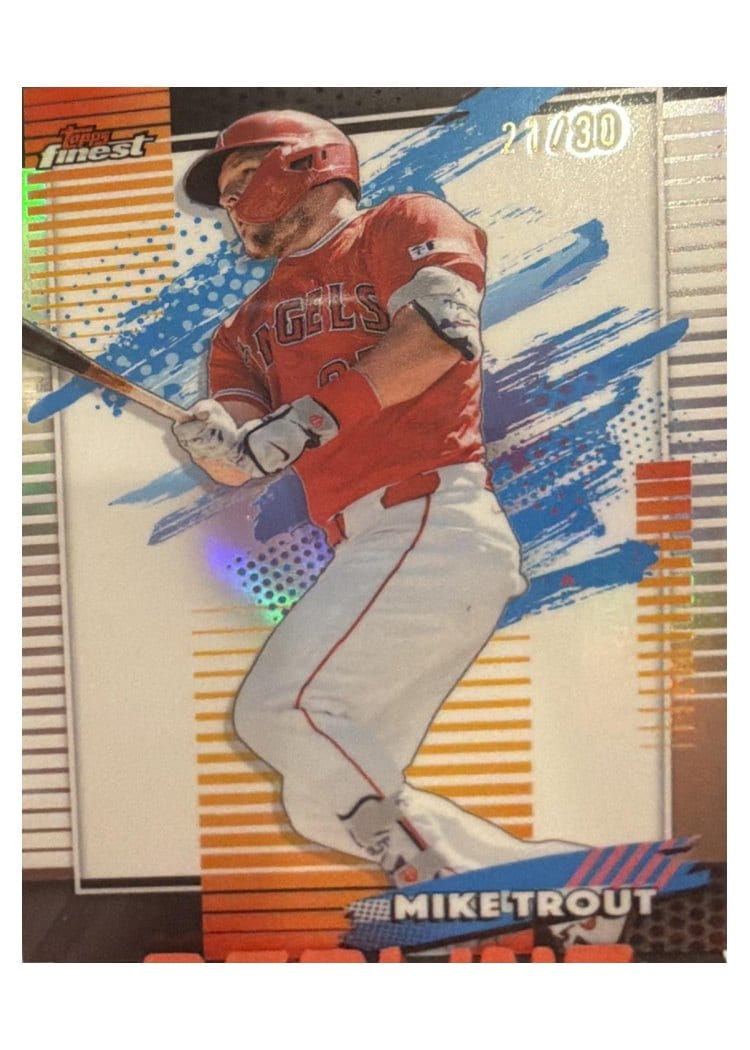 2026 Topps Finest Mike Trout White Refractor #114 card