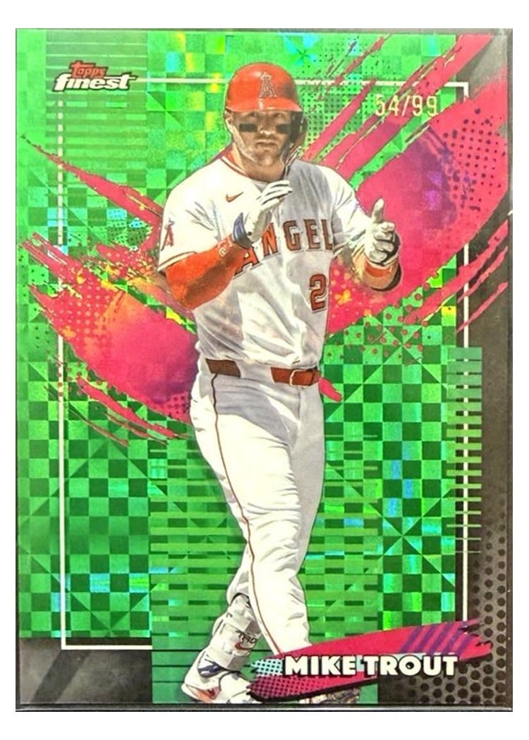 2026 Topps Finest Mike Trout #296 card