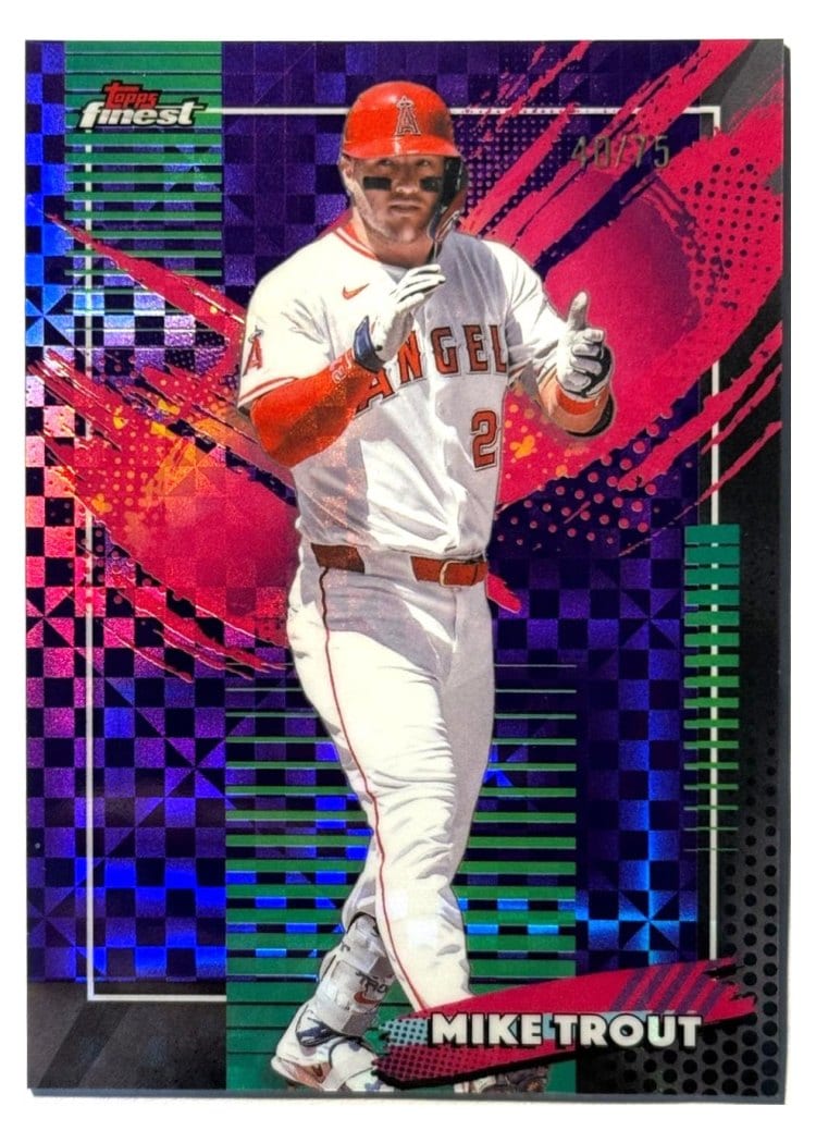 2026 Topps Finest Mike Trout #296 card