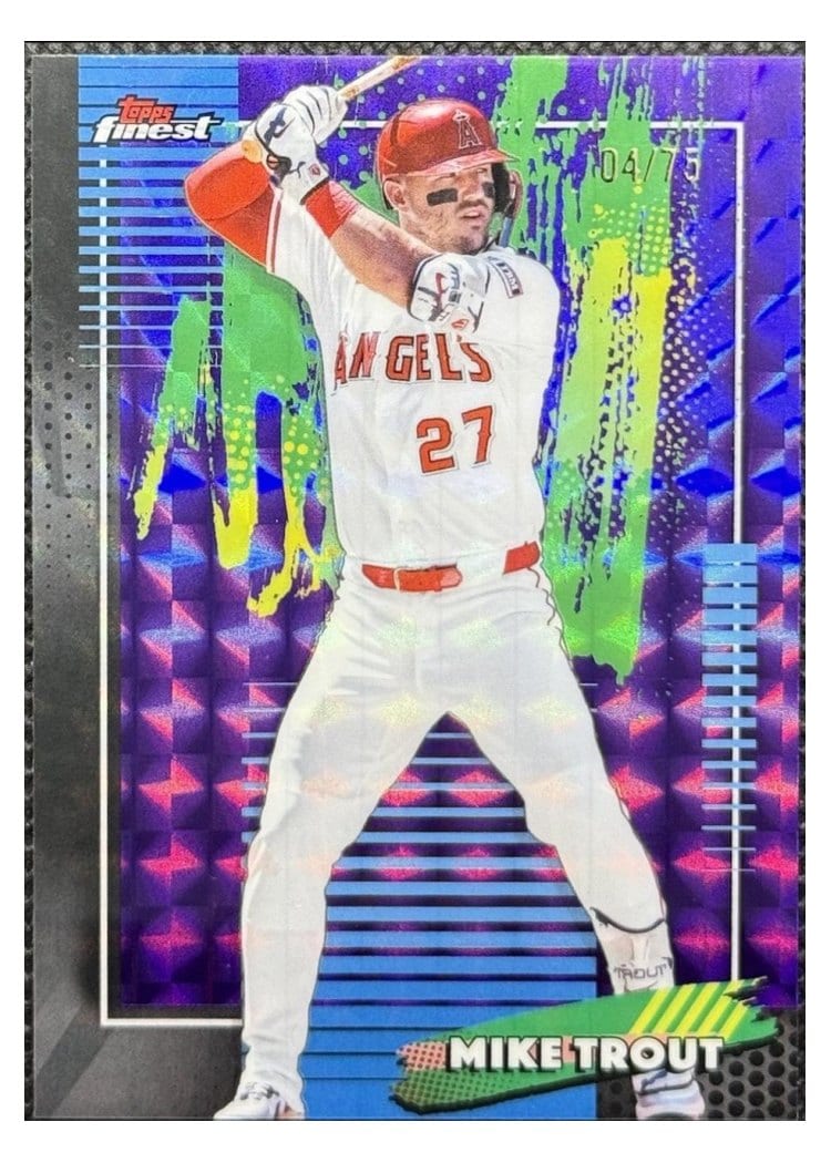 2026 Topps Finest Mike Trout #58 card
