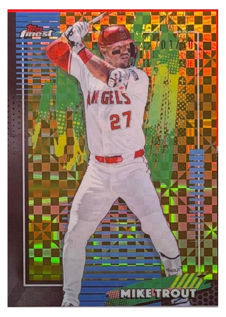 2026 Topps Finest Mike Trout #58 card