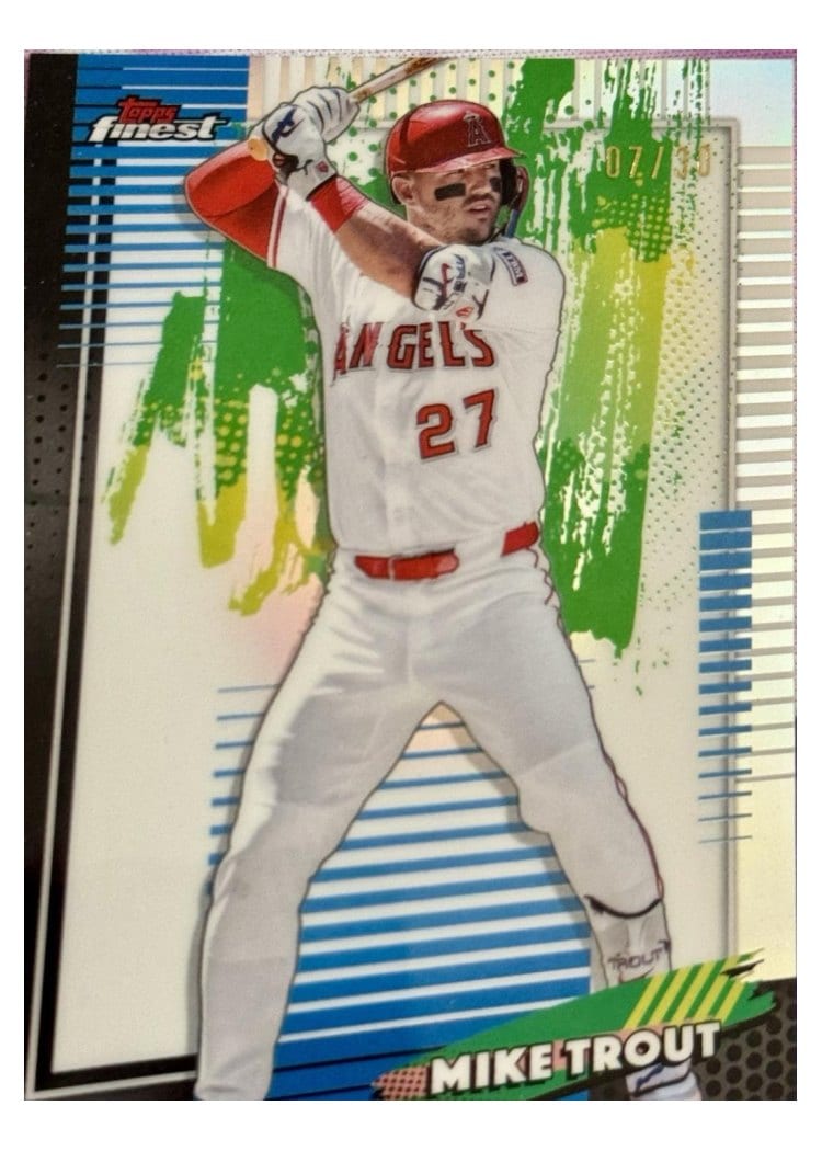 2026 Topps Finest Mike Trout #58 card