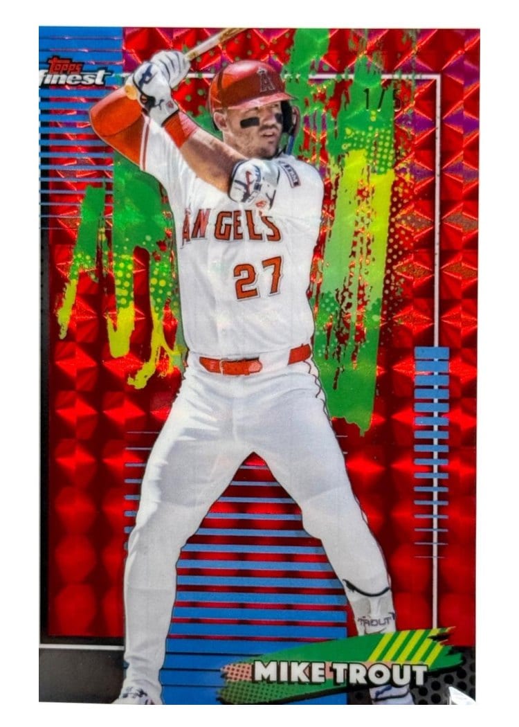 2026 Topps Finest Mike Trout #58 card