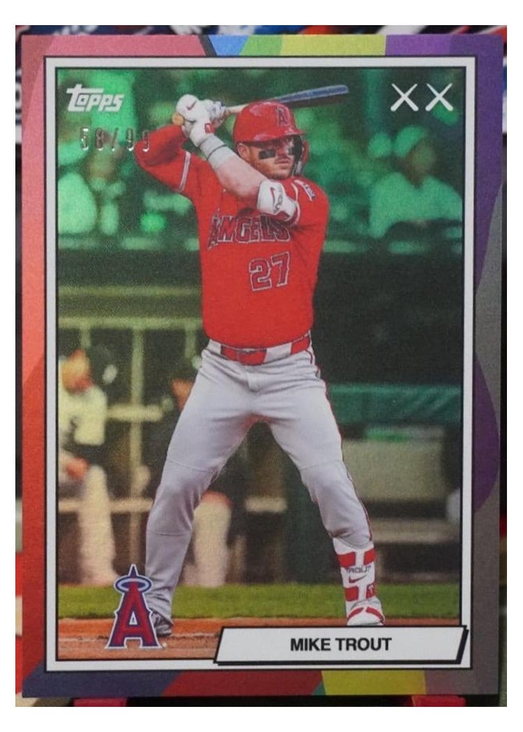 2026 Topps KAWS X MLB Mike Trout Green #6 card