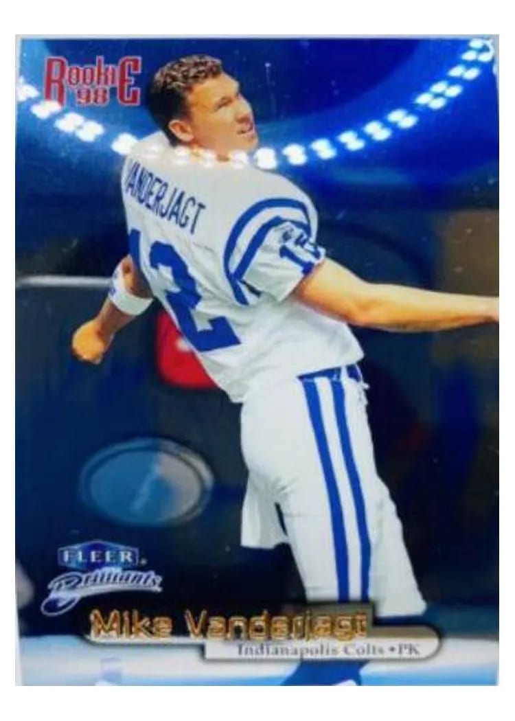 1998 Fleer Brilliants Mike Vanderjagt #137B card