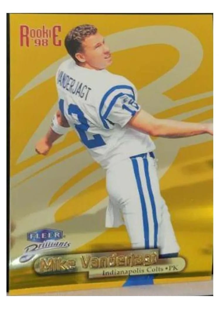 1998 Fleer Brilliants Mike Vanderjagt #137G card