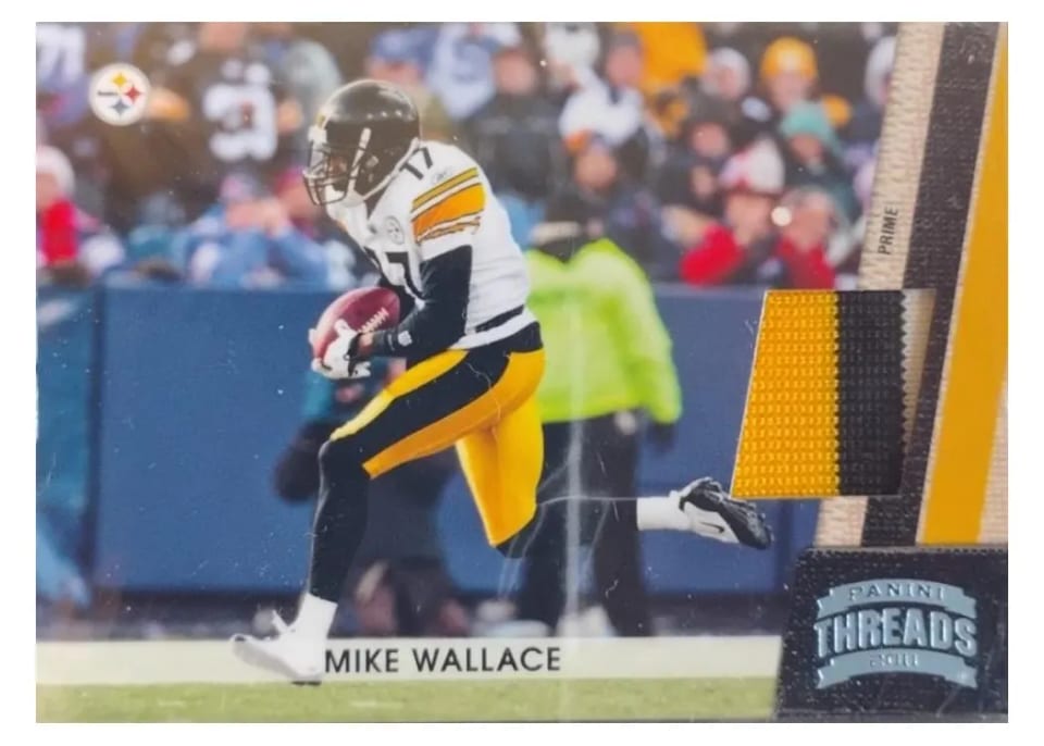 2011 Panini Threads Mike Wallace Jerseys Prime #117 card