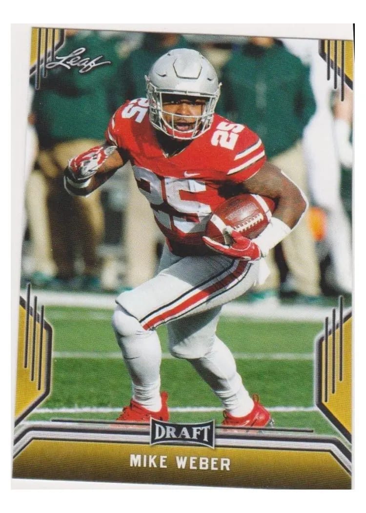 2019 Leaf Draft Mike Weber #54 card