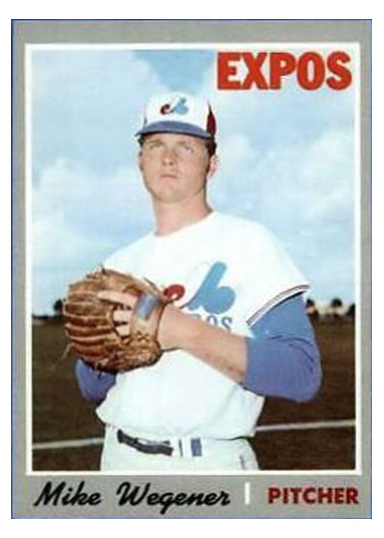 1970 Topps Mike Wegener #193 card