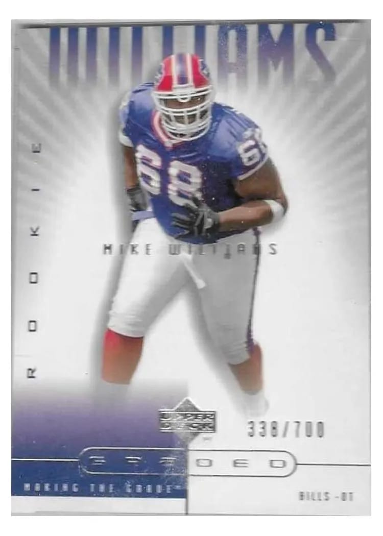 2002 Upper Deck Graded Mike Williams #108 card