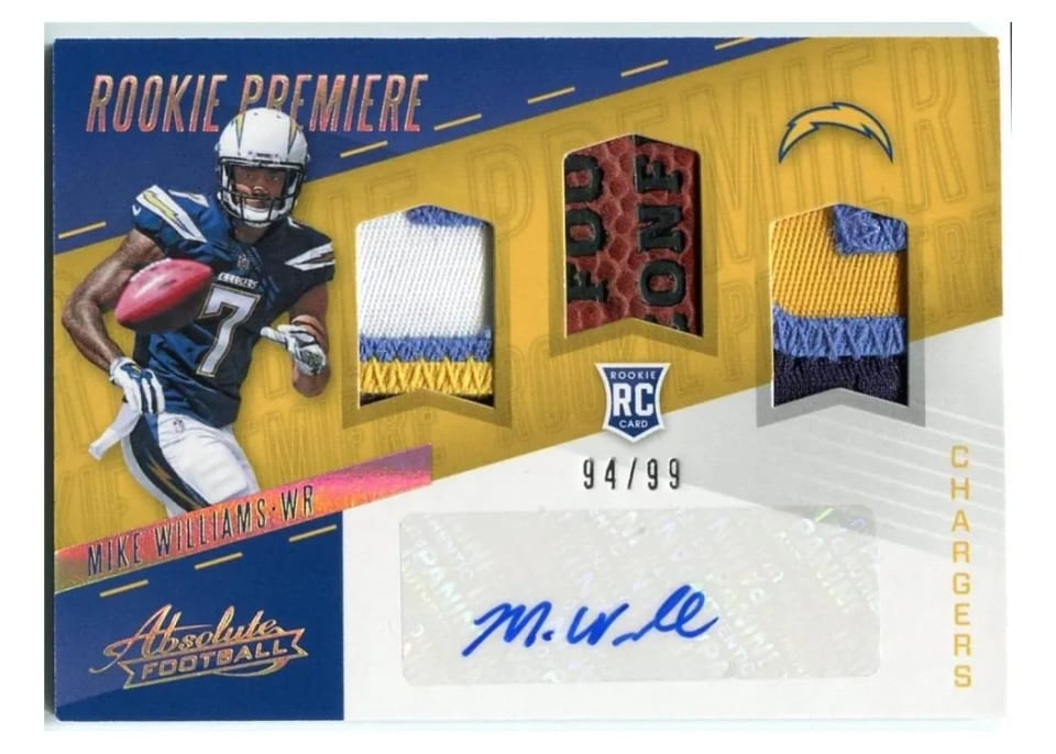 2017 Panini Absolute Mike Williams #237 card