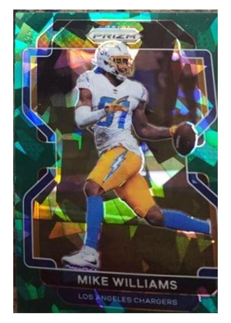 2021 Panini Prizm Base Set Mike Williams #167 card