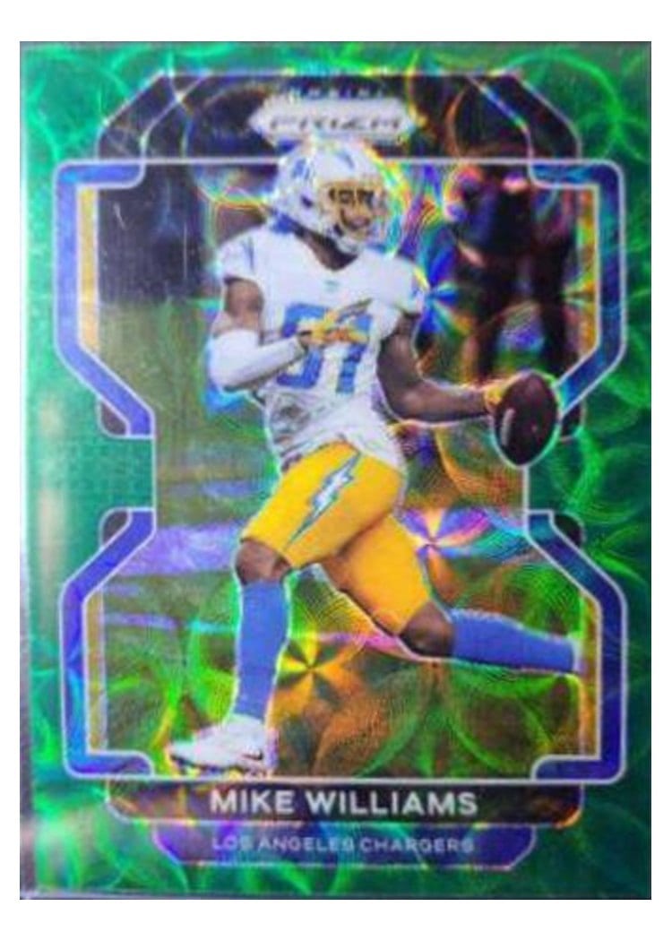 2021 Panini Prizm Base Set Mike Williams #167 card