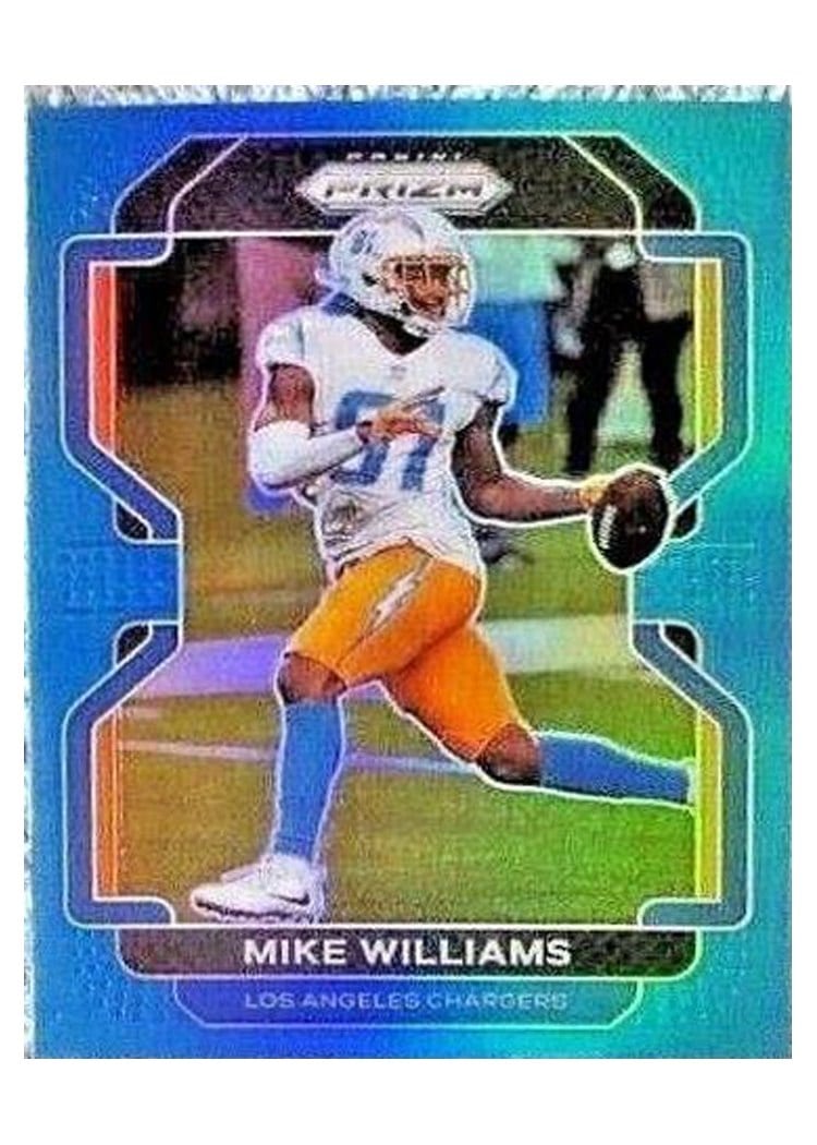 2021 Panini Prizm Base Set Mike Williams Light Blue Prizm #167 card