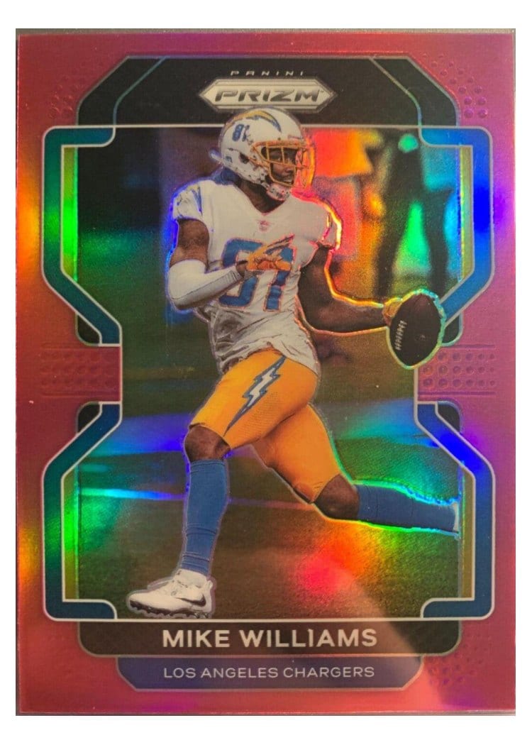 2021 Panini Prizm Base Set Mike Williams #167 card