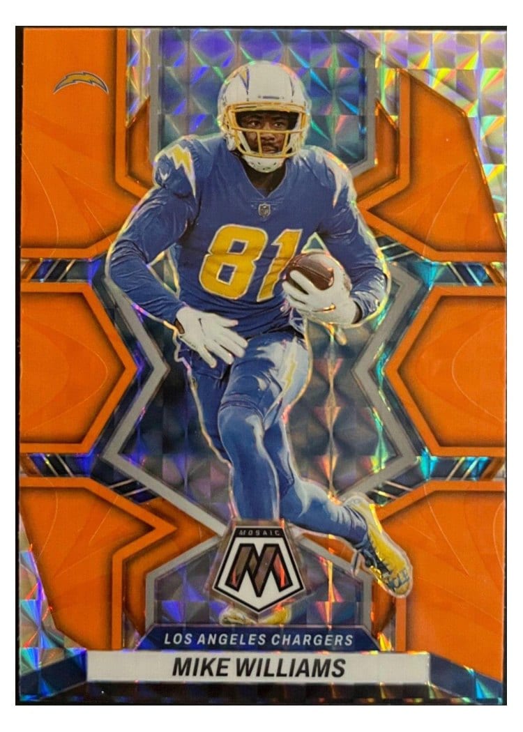 2022 Panini Mosaic Base Set Mike Williams #104 card
