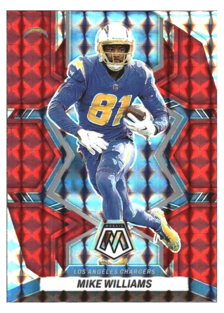 2022 Panini Mosaic Base Set Mike Williams #104 card
