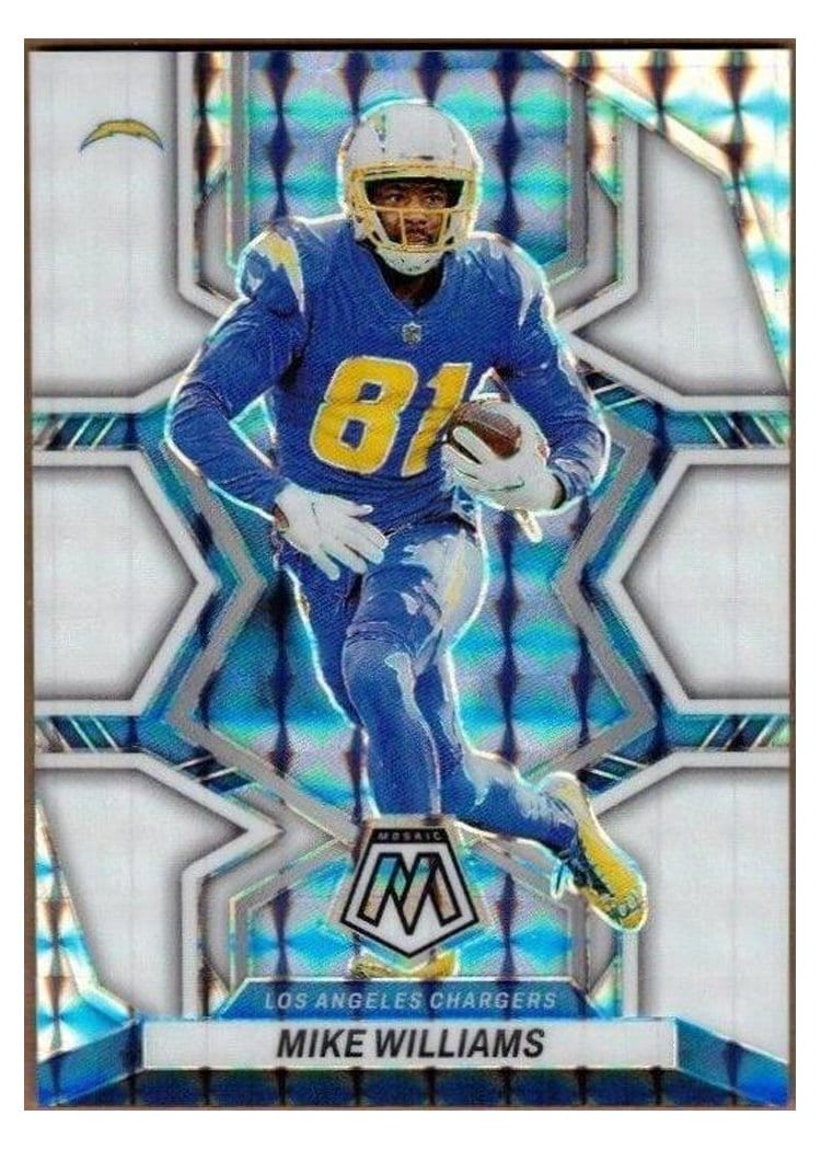 2022 Panini Mosaic Base Set Mike Williams White #104 card