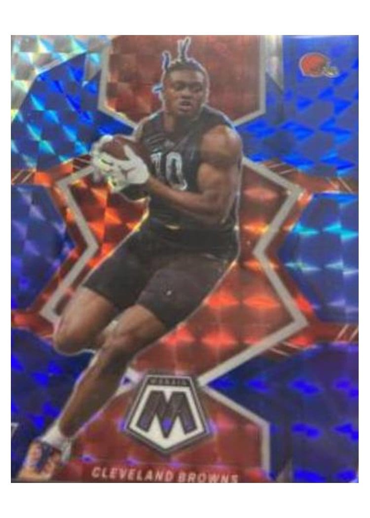 2022 Panini Mosaic Base Set Mike Woods Blue #350 card